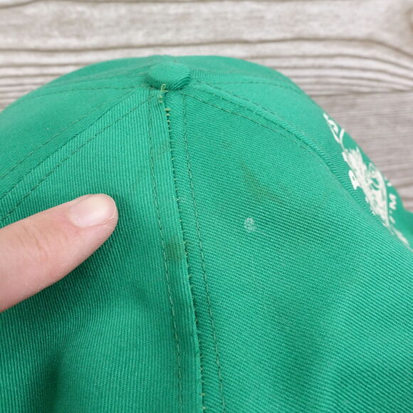VINTAGE ST PATTYS DAY GREEN ADJUSTABLE NEWSBOYS HAT CAP - Picture 8 of 10